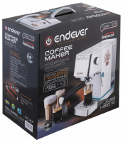 Кофеварка рожковая Endever Costa-1075, серебристый