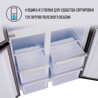 Холодильник Tesler RCD-482I GRAPHITE, графитовый