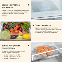 Холодильник Tesler RCD-547BI SPARKLING WHITE, белый