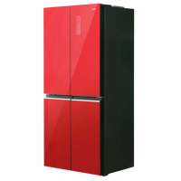 Холодильник Centek CT-1744 NF Red Glass, красный