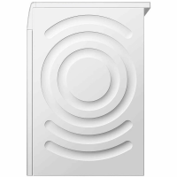 Сушильная машина Bosch WQB 245AEPL, белый/черный