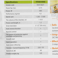 Измельчитель пищевых отходов Bort TITAN 9000 (93415827)