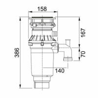 Измельчитель пищевых отходов Franke Turbo Elite TE-75S (134.0607.344)