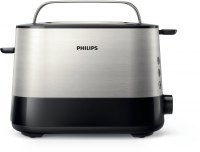 Тостер Philips HD2637/90, черный/серебристый