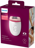 Эпилятор Philips BRE235/00, белый/розовый