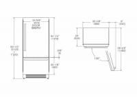 Встраиваемый холодильник Bertazzoni REF905BBRXTT петли справа