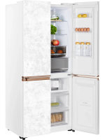 Холодильник Hiberg i-RFQ 630G WS, белый мрамор