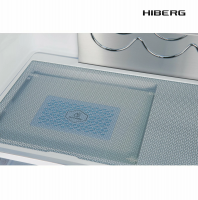 Холодильник Hiberg RFQ-555DX NFGW, белое мерцающее стекло