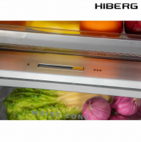 Холодильник Hiberg RFQ-600DX NFYm Inverter Cross Door, бежевый мрамор