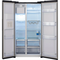 Холодильник Hiberg RFS-650DX NFB inverter, черный