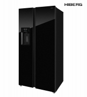 Холодильник Hiberg RFS-650DX NFGB Inverter, черный