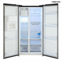 Холодильник Hiberg RFS-650DX NFGB Inverter, черный