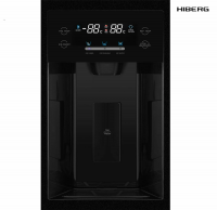 Холодильник Hiberg RFS-650DX NFGB Inverter, черный