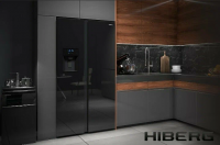 Холодильник Hiberg RFS-650DX NFGB Inverter, черный