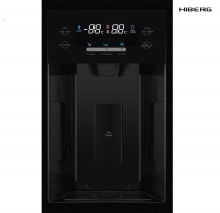Холодильник Hiberg RFS-650DX NFGB Inverter, черный