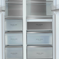 Холодильник Tesler RSD-537BI SPARKLING WHITE, белый