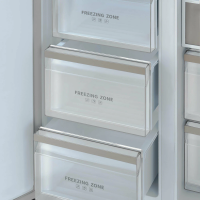 Холодильник Tesler RSD-537BI SPARKLING WHITE, белый