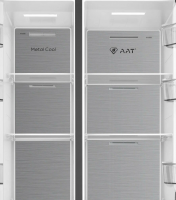 Холодильник Zugel ZRSSI540XB, черная сталь