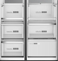 Холодильник Zugel ZRSSI540XB, черная сталь