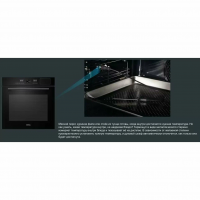 Электрический духовой шкаф с паром Korting OKB 1650 GN Steam, черный