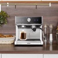 Кофеварка рожковая Kitfort KT-7170, серебристый/черный