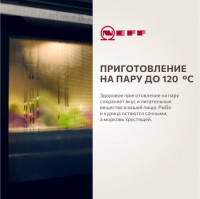 Электрический духовой шкаф с паром Neff B24FS33N0, черный/нержавеющая сталь