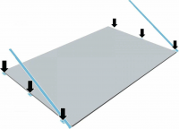 Монтажный комплект фурнитуры для варочной панели Neff Flex Design Z9802PFDY0 Deep Black, черный