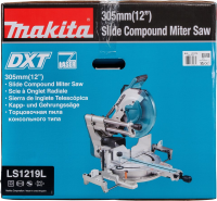 Торцовочная пила Makita LS1219L, 1800Вт 3200об/мин d=305мм