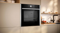 Электрический духовой шкаф с паром Neff B64VT73N0, черный/нержавеющая сталь