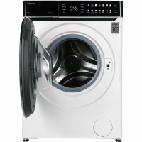Стиральная машина с паром Hiberg i-DDQ11-1014 W, белый/черный