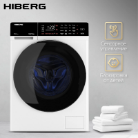 Стиральная машина с сушкой HIBERG i-DDQ9 - 10714 W Inverter, белый/черный