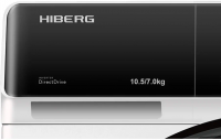 Стиральная машина с сушкой HIBERG i-DDQ9 - 10714 W Inverter, белый/черный