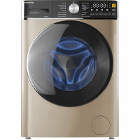 Стиральная машина с сушкой HIBERG i-DDQ8-10614 G Inverter, золотистый/черный