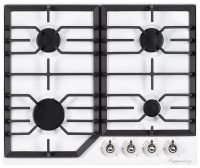 Газовая варочная панель Kuppersberg FS 601 W Silver, белый