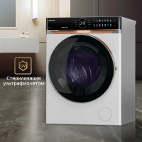 Стиральная машина с сушкой HIBERG i-DDQ10-10714 W Inverter, белый/черный