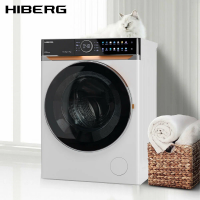 Стиральная машина с сушкой HIBERG i-DDQ10-10714 W Inverter, белый/черный