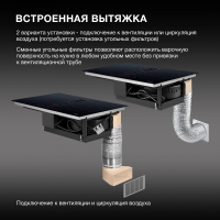 Индукционная варочная панель Hyundai HHIH 6858 BG, черный
