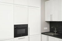 Духовой шкаф компактный электрический с СВЧ Weissgauff OE 446 Black Edition, черный/закаленное стекло