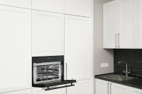Духовой шкаф компактный электрический с СВЧ Weissgauff OE 446 Black Edition, черный/закаленное стекло