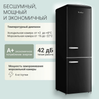 Холодильник Tesler RB-335 BLACK, черный