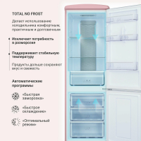 Холодильник Tesler RB-335 DUSTY ROSE, розовый