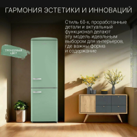 Холодильник Tesler RB-335 MINT GREEN, зелёный