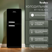 Холодильник Tesler RT-110 BLACK, черный