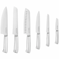 Набор ножей Smeg KBSF02CR, бежевый, сталь, эргономичные, 6 шт. Оригинал