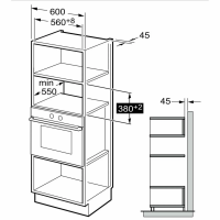 Встраиваемая микроволновая печь Hotpoint MF25G BL H
