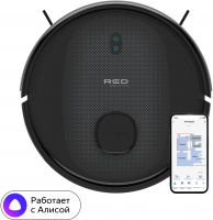 Робот пылесос Red Solution RV-RL6100S, черный