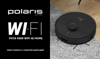 Робот пылесос Polaris PVCR 4500 WIFI IQ Home, черный
