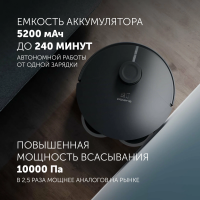 Робот пылесос Polaris PVCRAC 7750 WiFi IQ Home, графитовый