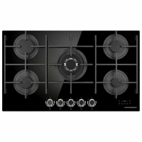 Варочная поверхность газовая Kuppersberg FG 98 B, черный/закаленное стекло