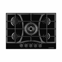 Варочная панель газовая Kuppersberg FG 78 B, черный/закаленное стекло
